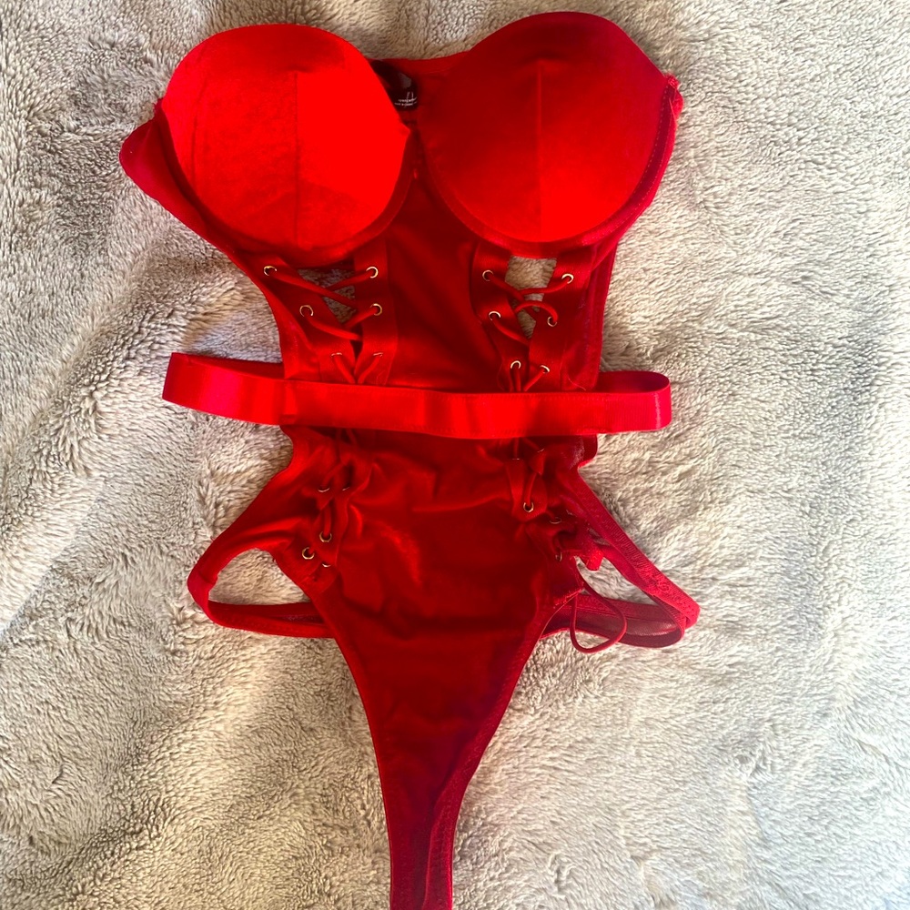 Christmas lingerie teddy